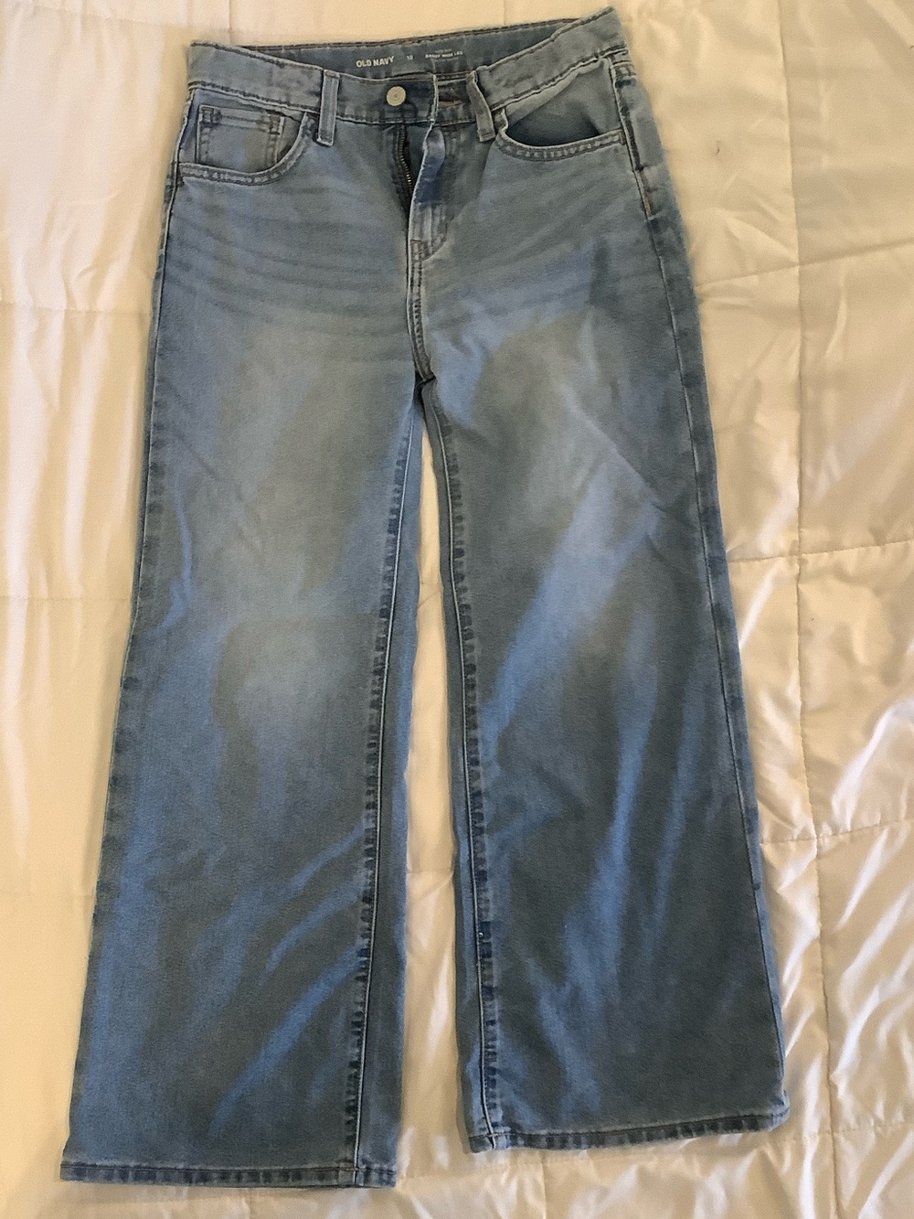 Old Navy Light Blue Wide-Leg Jeans